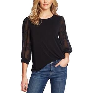 Cece Lace-sleeve Top New‎ with Tags